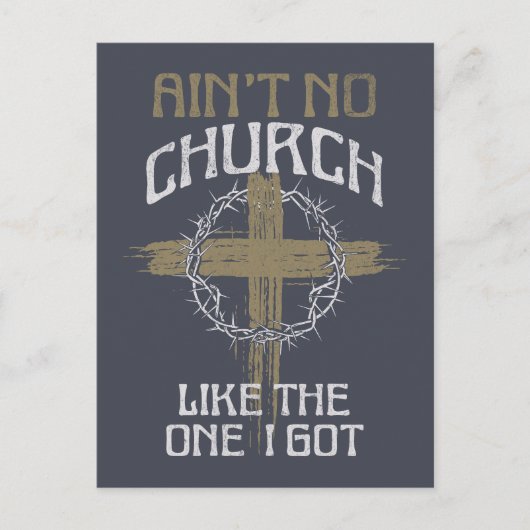 私のような教会は得ない ポストカード (正面)