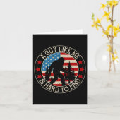 私のような男はビッグフットアメリおもしろいックを見つける懸命 カード (黄色い花)