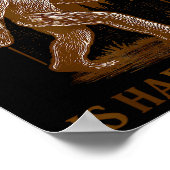 私のような男はbigfoot Sasquaを見つけるおもしろい懸命である ポスター (角)