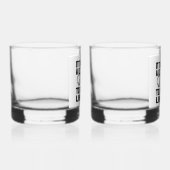 私のようにゴルフにはたくさんのボールが必要だ ウイスキーグラス (右)