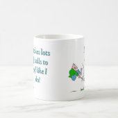 私のようにゴルフにはたくさんのボールが必要だ コーヒーマグカップ (中央)