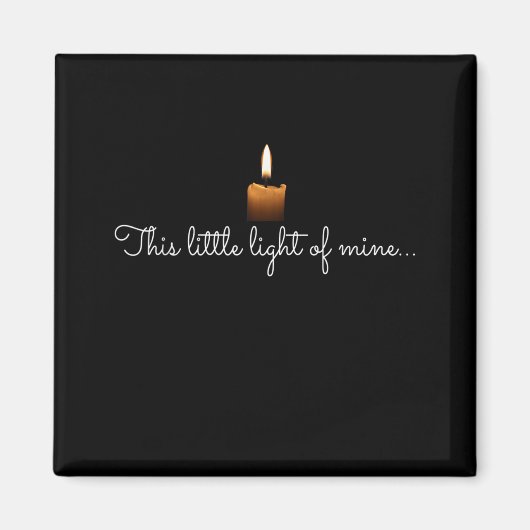 私のろうそくキリスト教の信仰のこの小さな光 マグネット (正面)