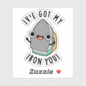 私のアイアン得ユーのアプンおもしろいンを持っている シール (シート)