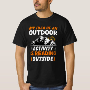 私のアイディアの野外活動読は Tシャツ
