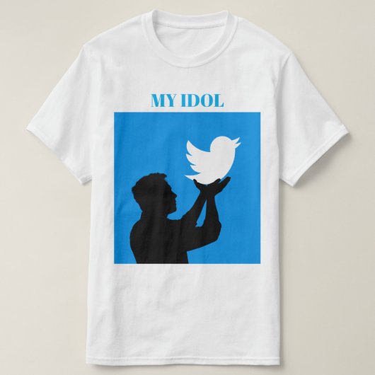 私のアイドル イーロン・マスク Tシャツ (デザイン正面)