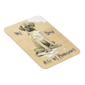 私のアイリッシュ食べウルフハウンド マグネット (右側)