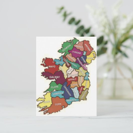 私のアイルランドの根を愛して下さい ポストカード (スタンド正面)