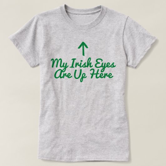 私のアイルランドの目がTシャツを着ている Tシャツ (デザイン正面)