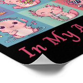 私のアクソロトル時代のキュートなクリスマス アクソロトルに ポスター (角)