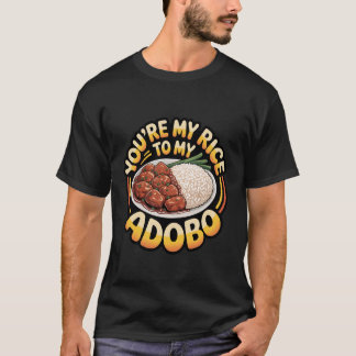 私のアドボに合うお米 フィリピン料理 カップル パーカー Tシャツ