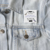 私のアヒルは列に並んでない 缶バッジ (インサイチュ)