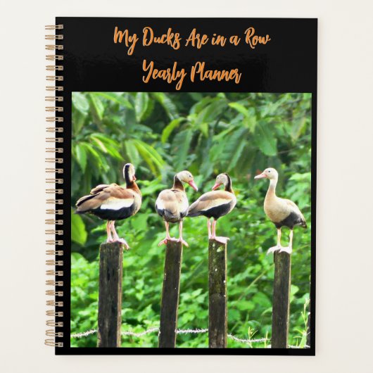 私のアヒルは毎年列に並んでいるプランナー プランナー手帳 (正面)