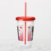 私のアフェンピンシャー犬は私のバレンタパーソナライズされたイン アクリルタンブラー (右)