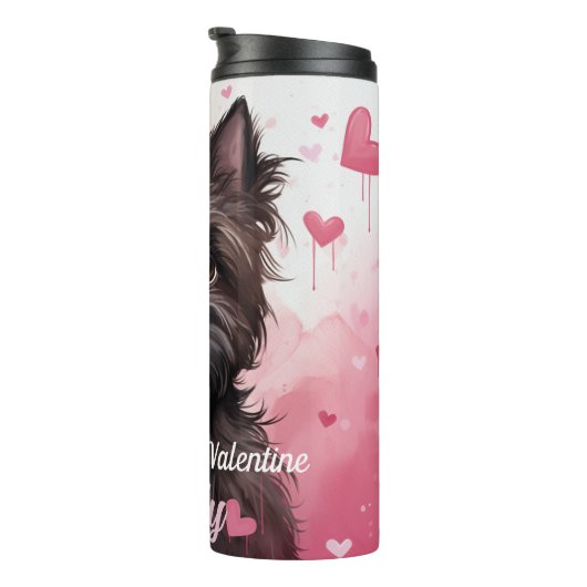 私のアフェンピンシャー犬は私のバレンタパーソナライズされたイン タンブラー (回転右)