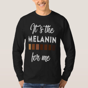 私のアフロ黒人女性としてのメラニンに尽きる Tシャツ