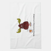 私のアメリカヘラジカの台所タオル キッチンタオル (縦)