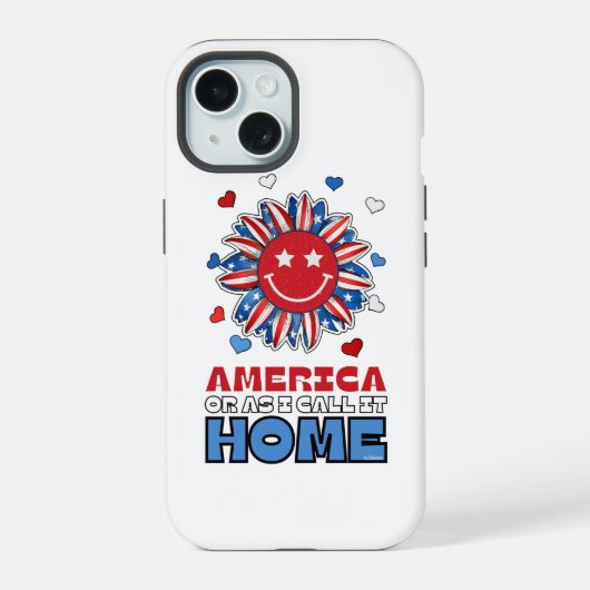 私のアメリカ、我が家 iPhone 15ケース (裏面)