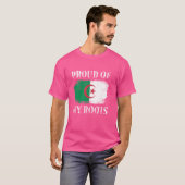 私のアルジェリ誇りを持ったアのルーツであるアルジェリア国旗の Tシャツ (正面フル)