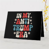 私のアンチトランプ時代2024アンチMAGAアンチ共和国 カード (黄色い花)