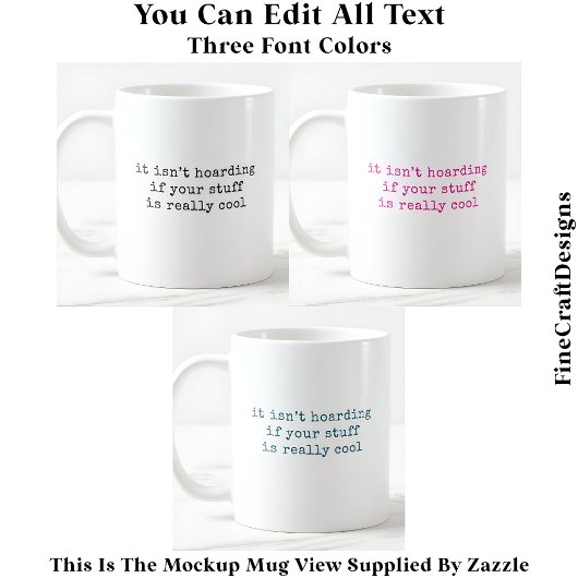 私のアートスタッシュは家業ではない060おもしろい引用文 コーヒーマグカップ