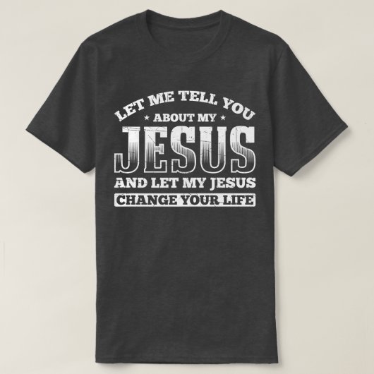 私のイエスが私のイエスに変わらせた事について教えて Tシャツ (デザイン正面)
