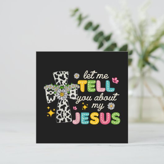 私のイエスについて教えよう、素敵なキリスト教徒の話 招待状 (スタンド正面)