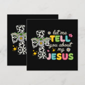 私のイエスについて聞かせて グルーヴィーなクリスチャン 招待状 (正面/裏面)
