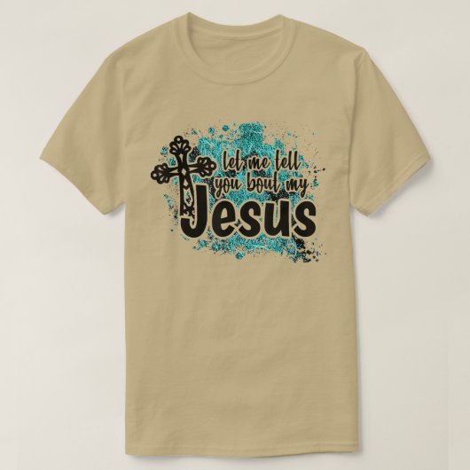 私のイエスの聖書について教えようジェスターコイズ Tシャツ (デザイン正面)