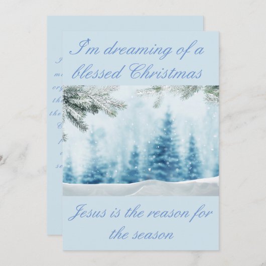 私のイエスはこの季節の理由 シーズンカード (正面/裏面)