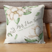 私のイエスはマグノリアを愛しエレガントている クッション