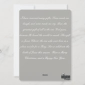 私のイエスは季節の理由 フラット 5x7/2 シーズンカード (裏面)