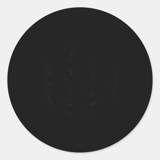 私のイエス様について話させてください 私の神 キリスト教の男性たちよ ラウンドシール (正面)