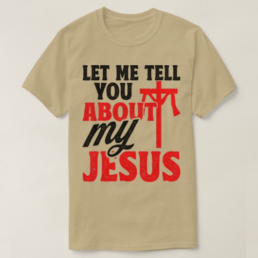 私のイエス神の信仰者の聖書について教えてあげよう Tシャツ (デザイン正面)