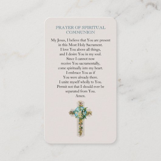 私のイエス私信じはスピリチュアル通信カード エンクロージャーカード (裏面)