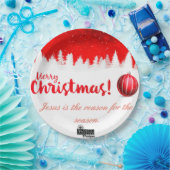 私のイエス・キリストは季節の理由です ペーパープレート (パーティー)