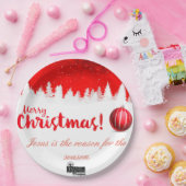 私のイエス・キリストは季節の理由です ペーパープレート (パーティー)