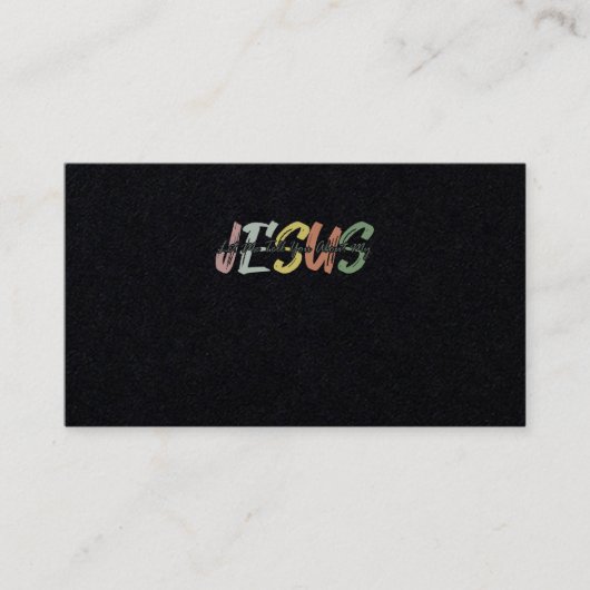 私のイエス・キリスト教のバイブル神について教えてあげよう 名刺 (正面)