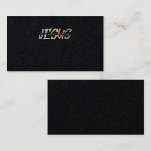 私のイエス・キリスト教のバイブル神について教えてあげよう 名刺 (正面/裏面)