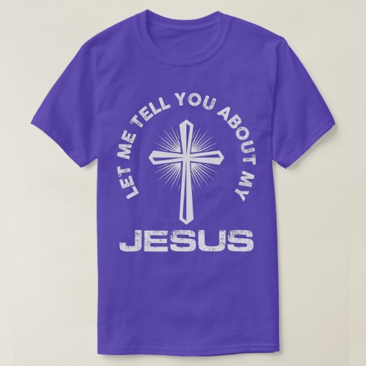私のイエス・キリスト教の信者について話そう Tシャツ (デザイン正面)