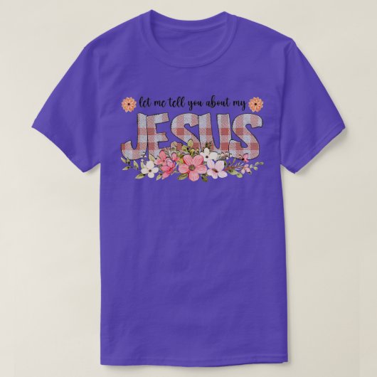 私のイエス・キリスト教の信者について話そう Tシャツ (デザイン正面)