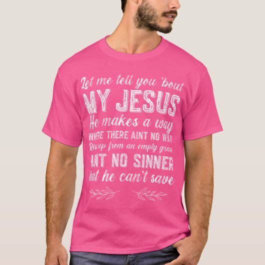 私のイエス・クリスチャンについて Tシャツ (正面)