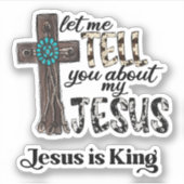 私のイエス・クロス・クリスチャンについて教えてあげよう シール (正面)