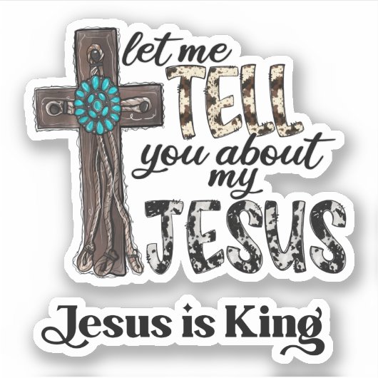 私のイエス・クロス・クリスチャンについて教えてあげよう シール (正面)