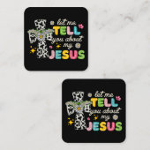 私のイエス・グルーヴィー・クリスチャンの事を話そう スクエア名刺 (正面/裏面)