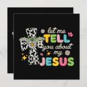 私のイエス・グルーヴィー・クリスチャンの事を話そう 招待状 (正面/裏面)