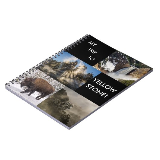 私のイエローストーン国立公園への旅行 ノートブック (左側)