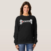 私のイエロー・ラブラドール・レトリーバー スウェットシャツ (正面フル)