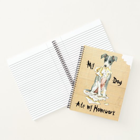 私のイタリアングレー食べハウンド ノートブック (内部)