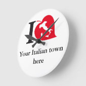 私のイタリアン町時計 ラウンド壁時計 (傾斜)