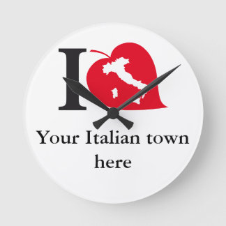 私のイタリアン町時計 ラウンド壁時計